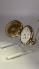 Antique Pocket Watch Gold Filled Double Closures By Waltham Runs