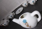 Vintage 1970s Holly Hobbie China Kids Tea Set Pieces Incomplete Set Blue Bonnet