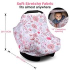 All-in-1 Baby Car Seat Cover     Stretchy Canopy  Nursing   Stroller Shade