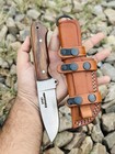 Custom Made Hand Forged Stainless Steel Survival Hunting Edc Knife Wood Handle