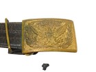 Original Us Civil War Us Army Officer Eagle Belt Buckle Dr21