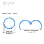 Loose Leaf Binder Rings  30mm 1 2 Inch  12pcs  Steel Key Ring Binder Clip