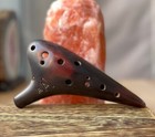 Focalink Professional 12 Hole Alto C Straw Fire Ceramic Ocarina Whard-shell Case