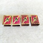 1940s Vintage Passing Show Cigarettes Advertising Tin Matchbox Sleeve 4 Pcs 24