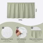 Sink Skirt Bathroom  Self Stick Adhesive Waterproof Fabric sage  Green
