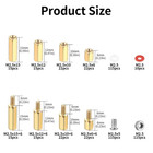 503 Pcs M2 5 Male Female Hex Brass Spacer Standoff Screw Nuts  Gold Threaded Pcb