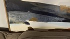 Vintage Mid Century European Town Abstract Modernist Oil Painting