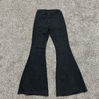 Vtg Forever 21 Black Flare Jeans High Rise Stretch Bell Bottom Boho Small Y2k