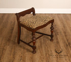 1930 s Vintage Walnut Vanity Bench