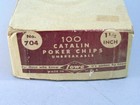 Lowe Catalin Poker Chips   704 W  Box  99 Of 100  Monogramed