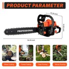2-stroke Gasoline Chainsaw 58 Cc 20  Bar Power Engine Wood Cutting Gas Chain Saw