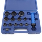 14pcs Hollow Punch Set Belt Leather Hole Maker Gasket Plastic Cutting Kit Tool