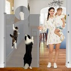Extra Tall 55  Retractable Baby Gate For Cats   Dogs - Indoor outdoor Safety Bar