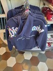 Disneyland Christmas Zip Up Hoodie jacket  Dark Blue  nwt   Choose Your Size 