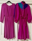 Wholesale Group Of Vintage 1980s Women   s Dresses- 7 Total