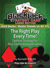 Blackjack Strategy Card - Large Edition  4 6 8 Decks  Dealer Stands On All 17s