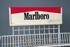 Vintage Marlboro Counter Wire Metal Cigarrette Display Rack Sign Shelf 90s Y2k