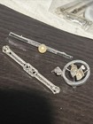 Victorian Vintage Lot Of 11   Silver Lingerie Pins   Gold Fill Items   Crucifix