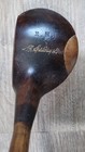 Antique Vintage Spalding Patent 1910 Rnj Hickory Wood Shaft Golf Driver 3 Dowels