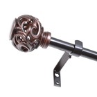Curtain Rod Set 5 8 Inch Adjustable 28-48 Inch Oiled Bronze Window Hardware