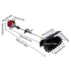 52cc 2-stroke Gas Power Broom Handheld Sweeper Turf Grass Snow Cleaning Machine