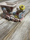 Vintage 1950s Ceramic Nursery Teddy Bear Train Planter Succulent Planter Japan