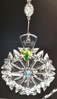 Waterford Snowflake Wishes 2018 Aqua Happiness Ornament  154698 Boxed W tag