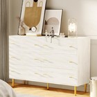Farmhouse 6 Drawers Dresser For Bedroom  15 6 d X 47 2 w X 33 5 h  6 Drawers 