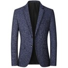 Men Work Blazer Jacket Business Casual Button Slim Fit Suit Coat Formal Tops