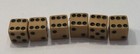 Three Pair Butterscotch Bakelite 1 2    Vintage Dice  tested 