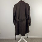 Lauren Ralph Lauren Brown Belted Trench Coat Corduroy Collar Size 2x 