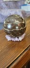 Polished Dark Brown Stone  Jasper Crystal Sphere  With Cream beige Veins