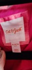 Cat   Jack Girls Xl 14 16 Pink white Tie-dye Fleece Hooded Full Zip Jacket  