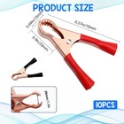 10 Pcs Metal Alligator Clips 50a Insulated Alligator Clips Heavy Duty Alligator