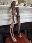 African Art Dogon Couple Pair Of Leaners  Mali
