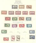  295 Hungary Airmail Stamps On Old Album Pages 1918-1958 Mint   Used