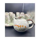 Otagiri Spring Tea Party Set 8 Cups 8 Dessert Plates And Teapot Euc Vintage Mcm