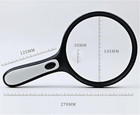 Handheld Lighted Magnifying Glass  3-30x   60x  Large Size With Led Light