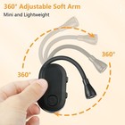 Rechargeable Led Book Light Clip-on 3 Color Temperatures Flexible Reading Lamp