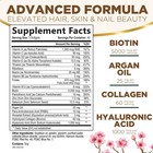 Hair Vitamins Women  Ultra Strength 5000mcg Biotin  Collagen  Paba   Argan Oil
