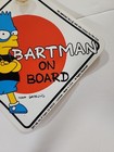 Bartman On Board Window Child Safety Sign Plaque 4x4 1990 The Simpsons