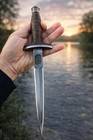 Combat Commander V42 Fixed Dual Blade Knife Ww2 Collector Knives Fssf