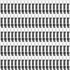 100 Pack Bottle Opener Keychain Bulk Black Metal Pocket Can Opener Key Chain    