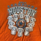 2017 Houston Astros Mlb World Series Champions L Short Sleeve T-shirt  Orange