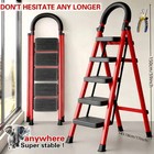 500lbs Heavy-duty Folding Step Ladder Portable Anti-slip Home