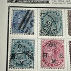 Vintage Stamp Lot On Pages  India Postage One Anna More St-929