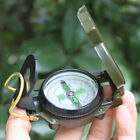 Lensatic Compass Aluminium Alloy Shell Military Camping Survival Marching Pocket