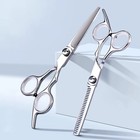 2pcs Pro Hair Cutting Scissors Set - Thinning Shears   Barber Salon   Home Use