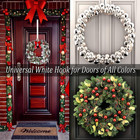 Wreath Hangers For Front Door  15  Wreath Hanger  Indoor Or Outdoor Over The Doo