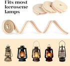3 Rolls Lamp Wick Lantern Wicks - 10 Ft 1 2 Inch Flat Cotton Oil Lamp Wick Repla